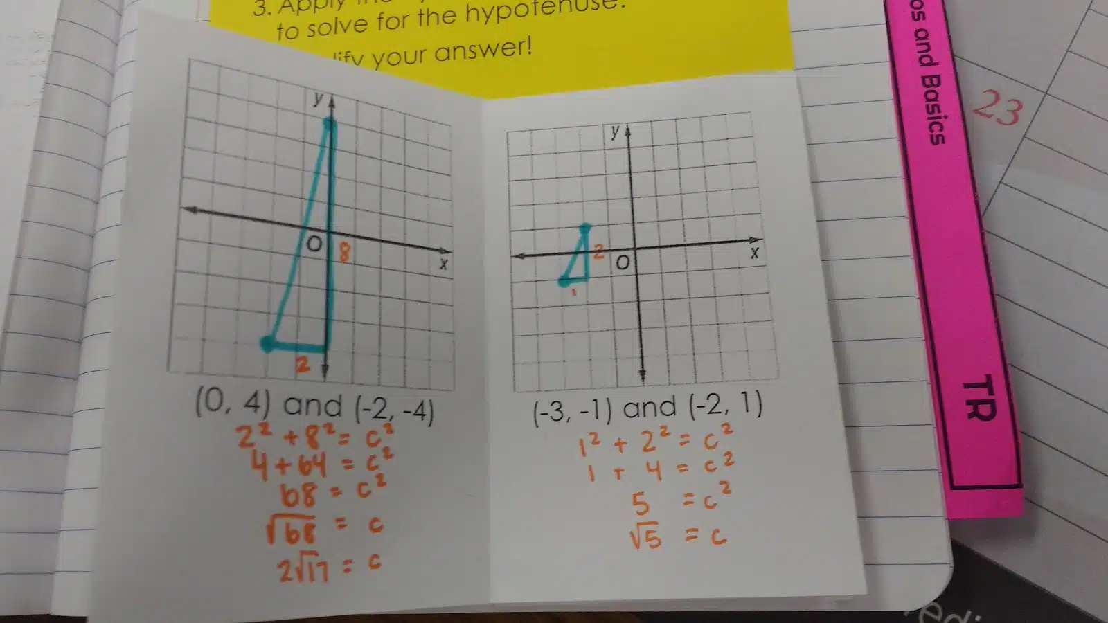 Finding Distance Between Two Points Practice Book