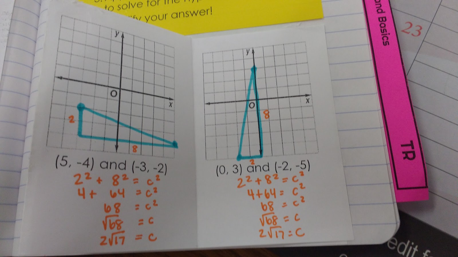 Finding Distance Between Two Points Practice Book
