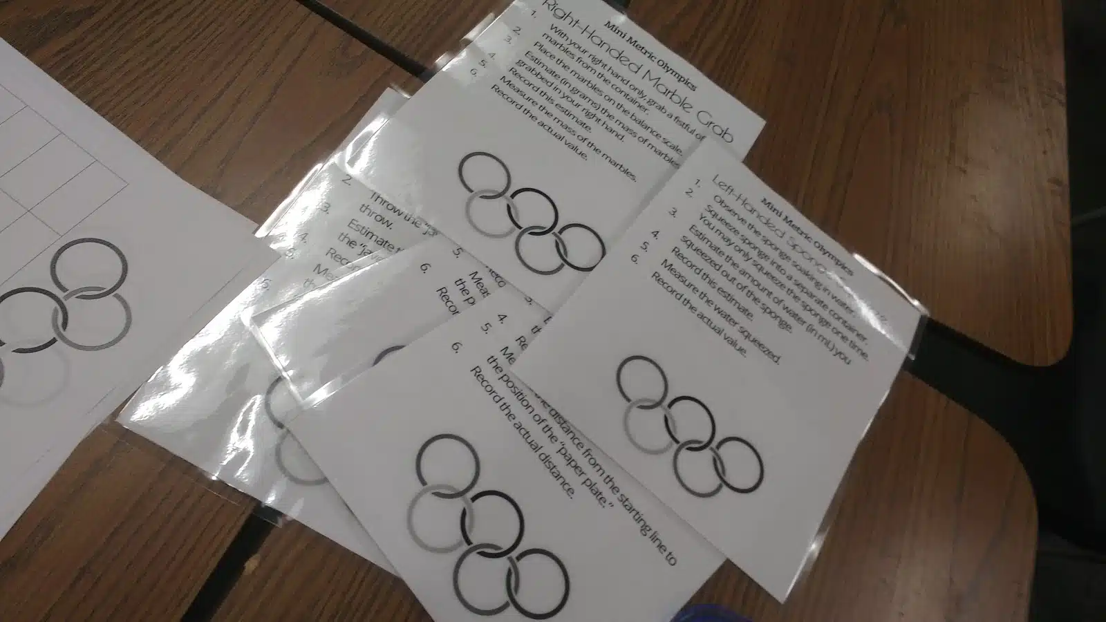 Mini Metric Olympics Activity