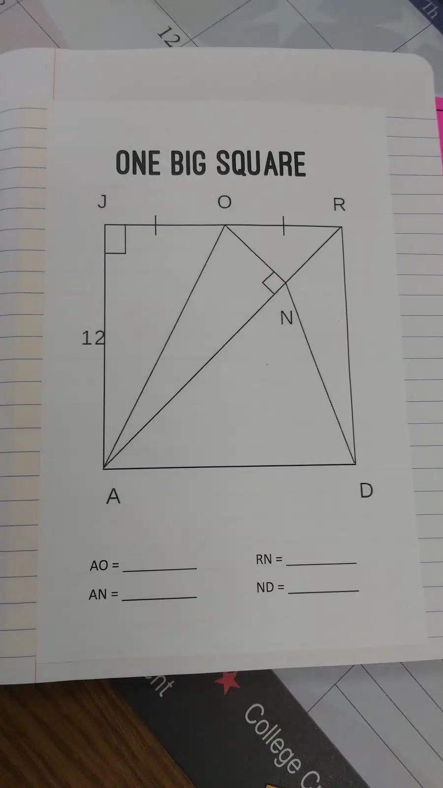 One Big Square Task
