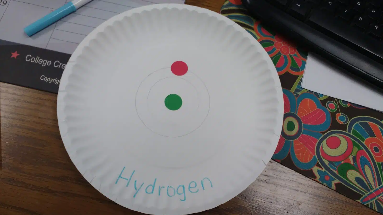 Paper Plate Bohr Models Project for Chemistry or Physical Science