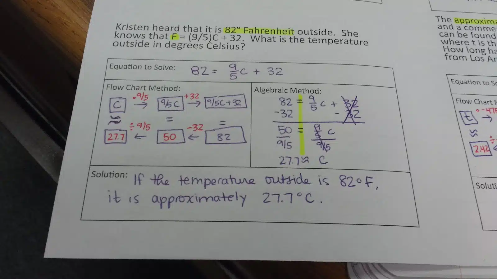 Solving Equations Using Inverse Operations Foldable