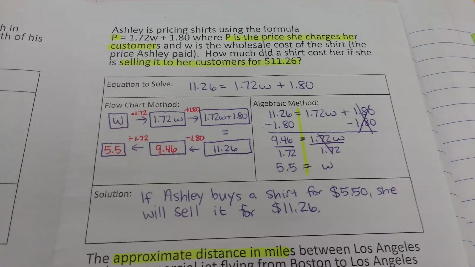 Solving Equations Using Inverse Operations Foldable