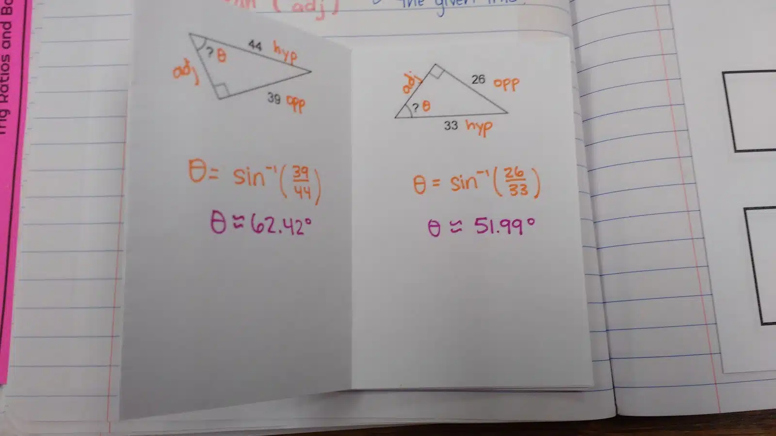 Finding Missing Angles of Right Triangles Practice Book