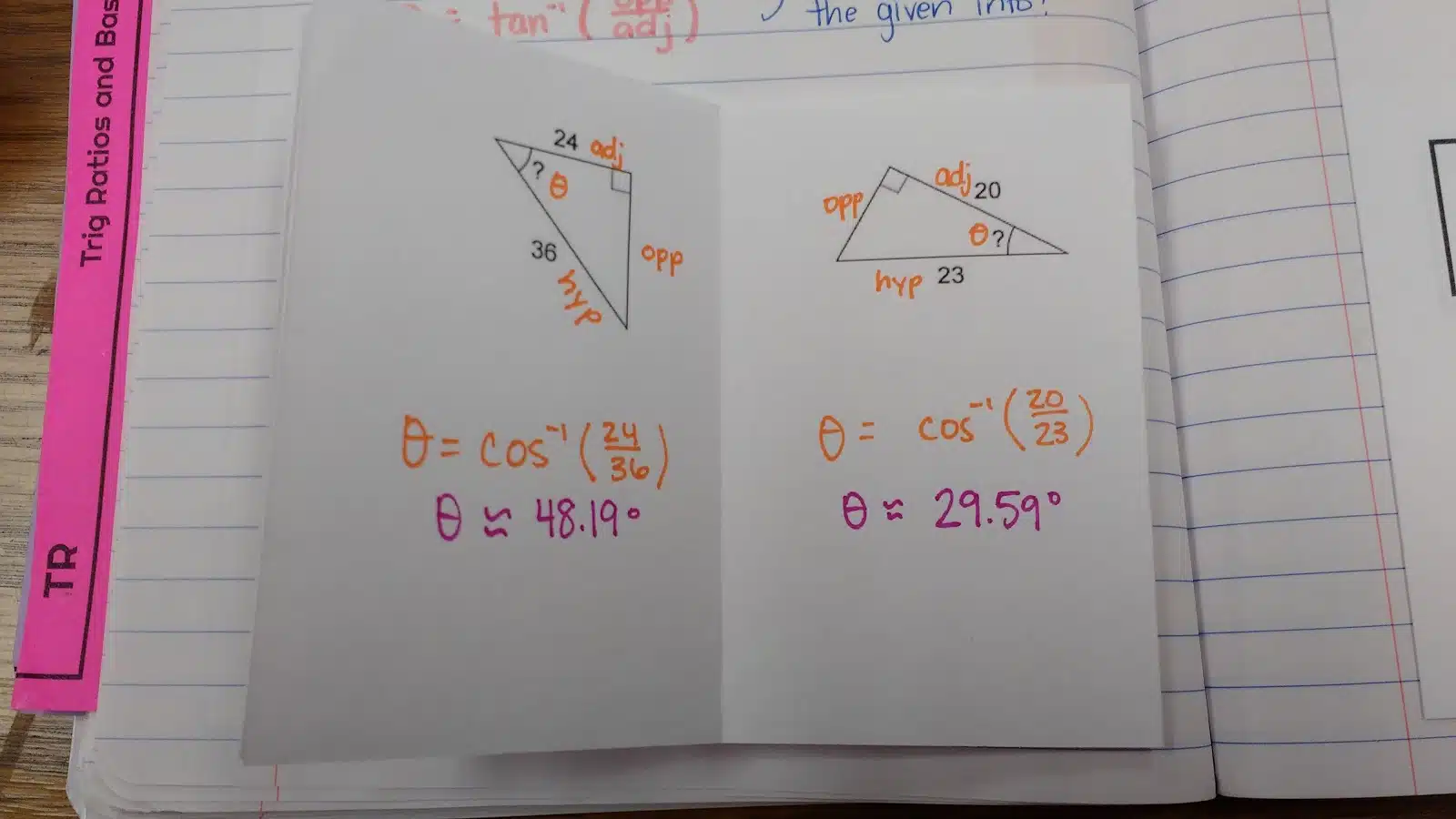 Finding Missing Angles of Right Triangles Practice Book