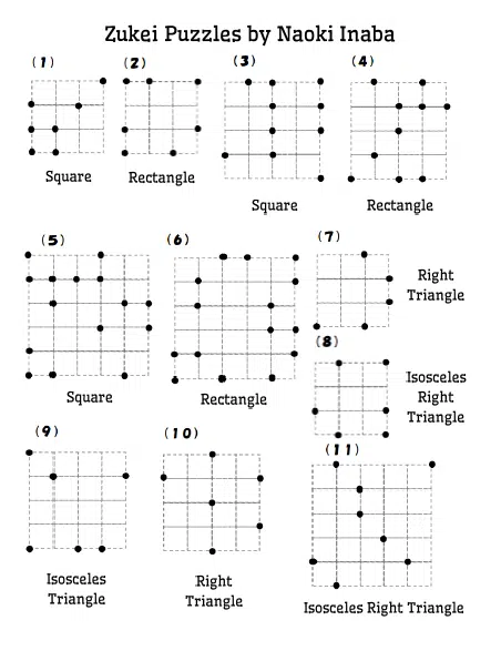 Zukei Puzzles by Naoki Inaba