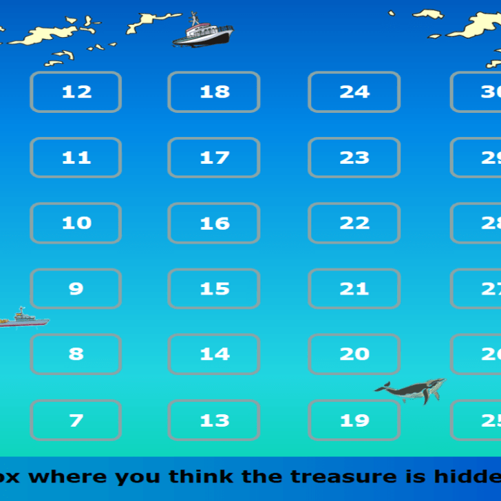 sunken treasure powerpoint game.