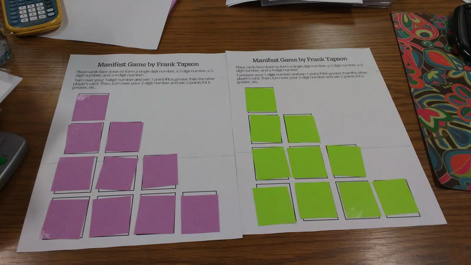 Manifest Game by Frank Tapson