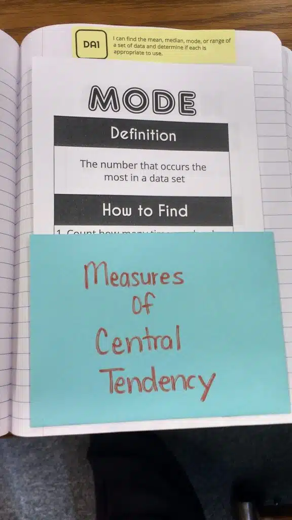 mode graphic organizer. 