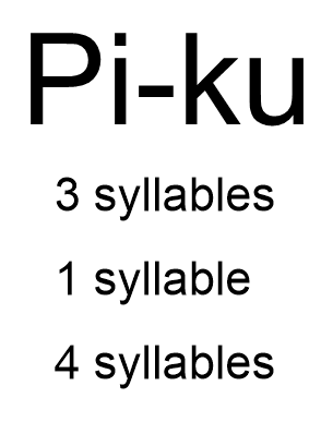 Pi Ku Poetry Syllable Explanation