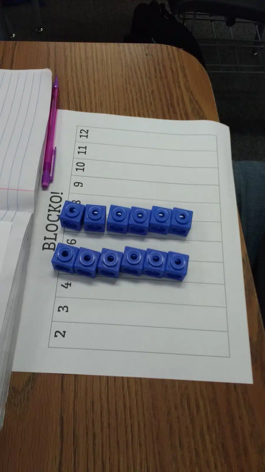 blocko game experimental theoretical probability