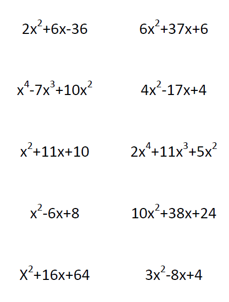 Factoring Trinomials With GCFs Question Stack Activity Math Love