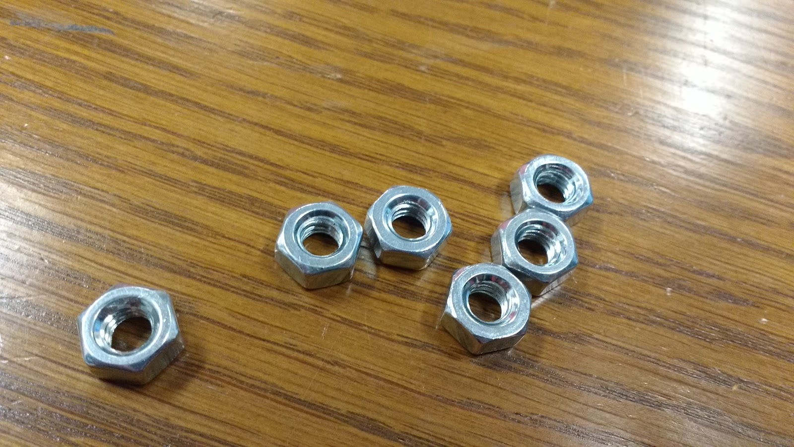 hex nuts. 