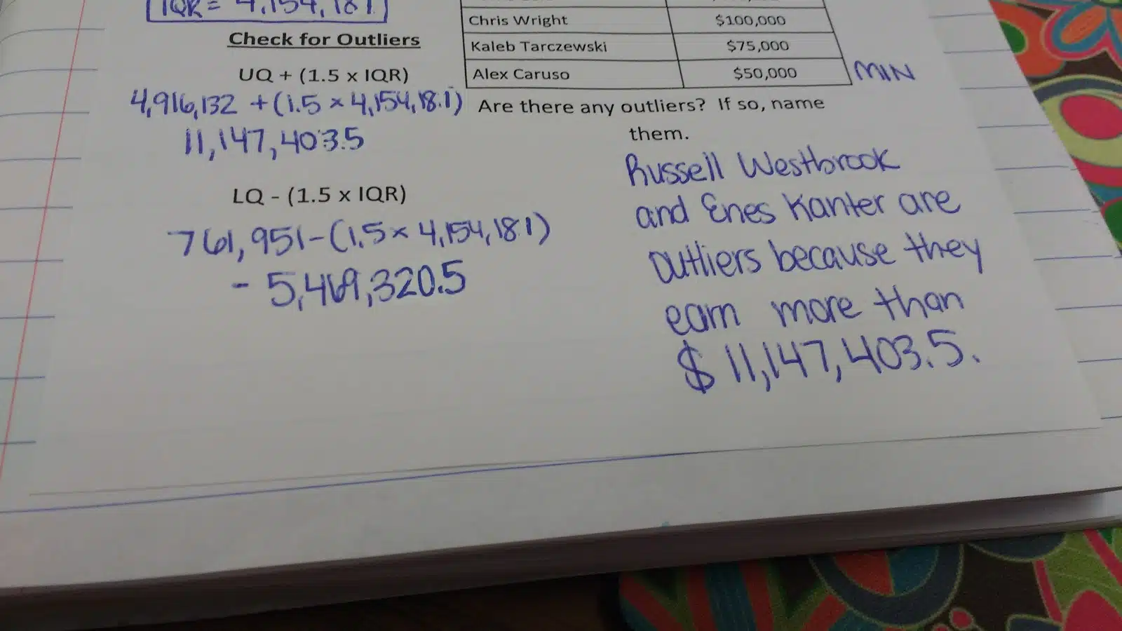 okc thunder outliers notes. 