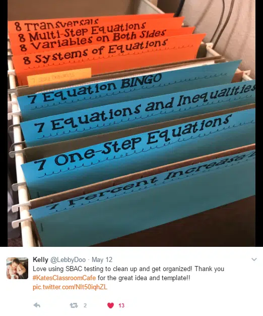 Organization Hack for Hanging Files. 