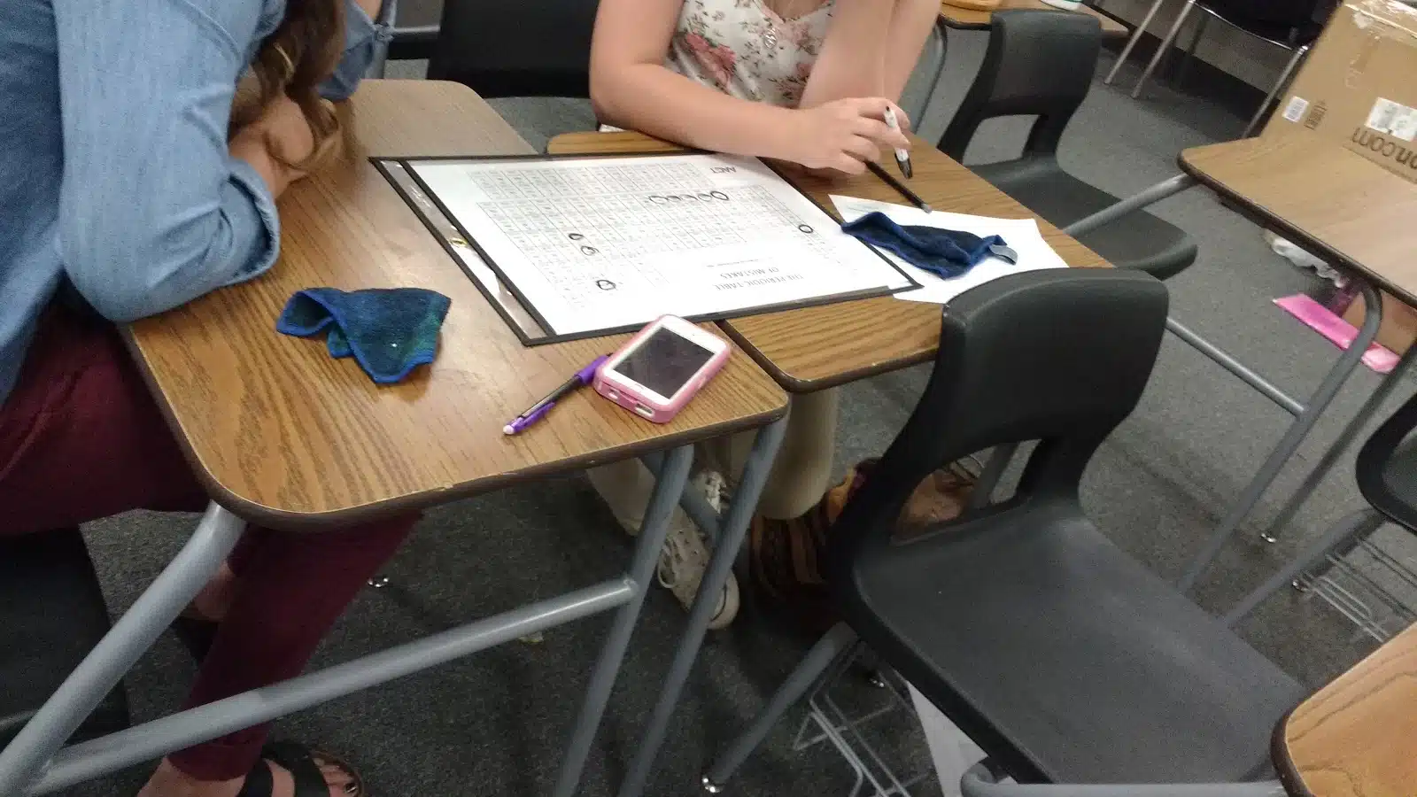 Periodic Table of Mistakes Activity in Dry Erase Pocket