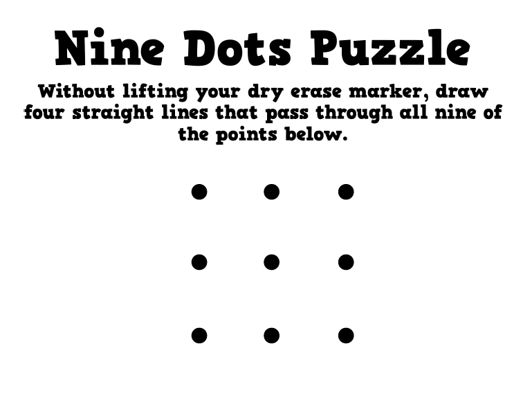 9 Dots Puzzle (Nine Dots Puzzle)