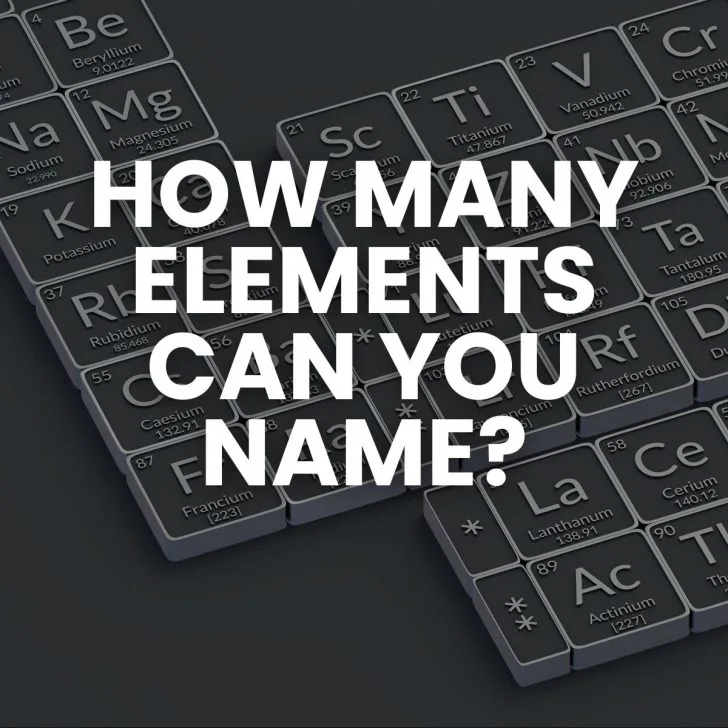 How many elements can you name?