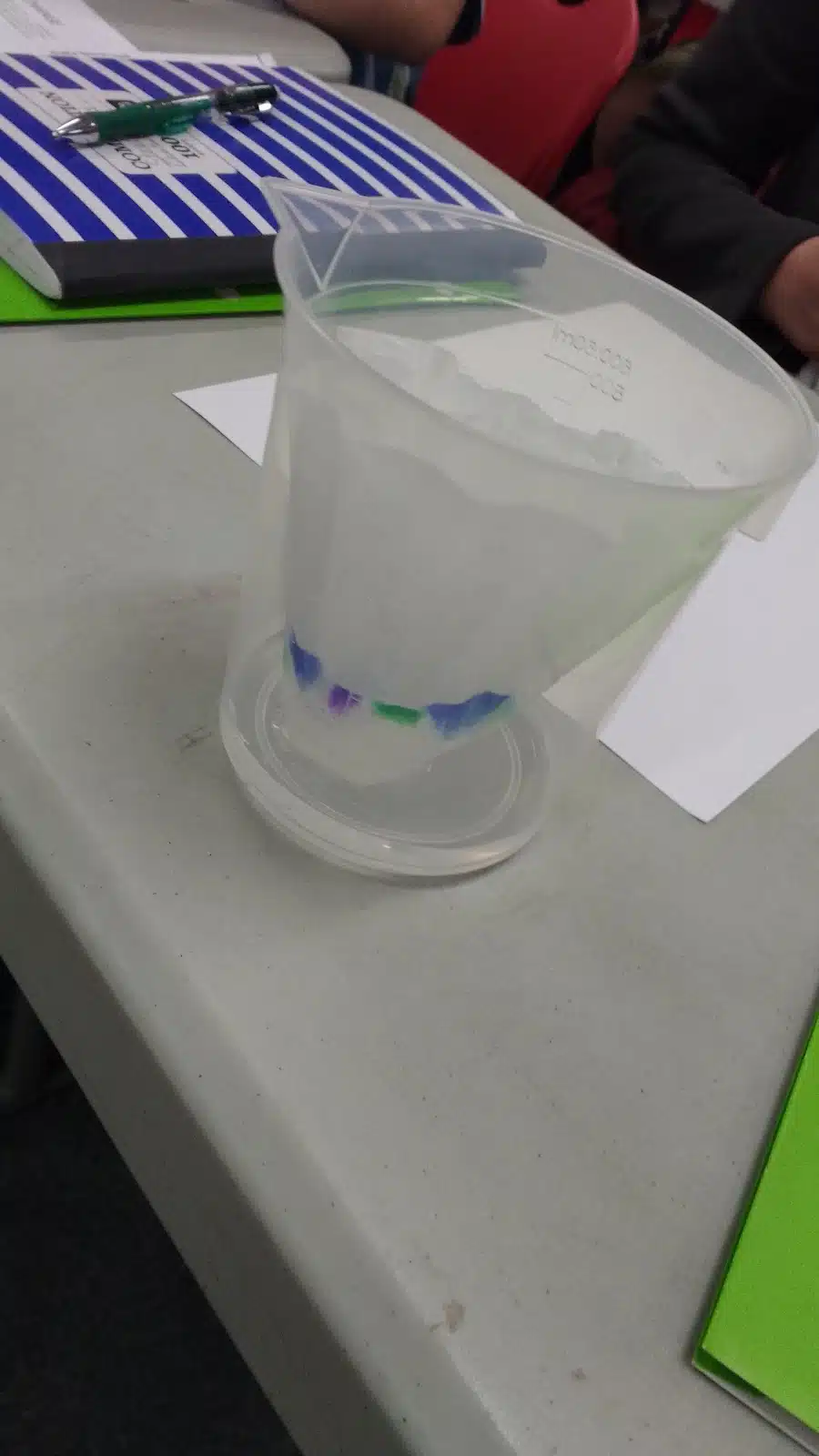 coffee filter chromatography lab. 