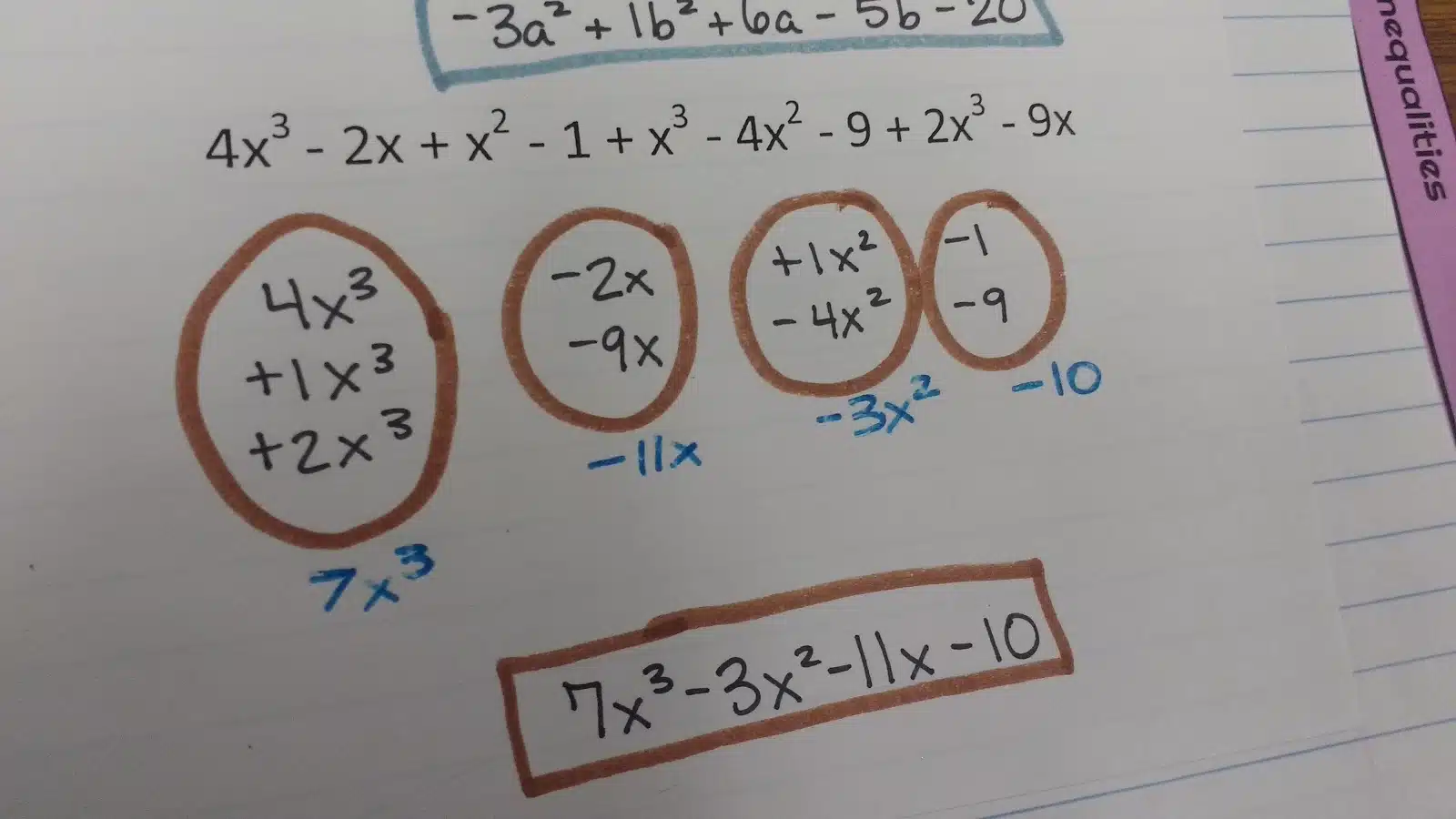 combining like terms practice problems