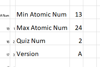 Element Quiz Generator