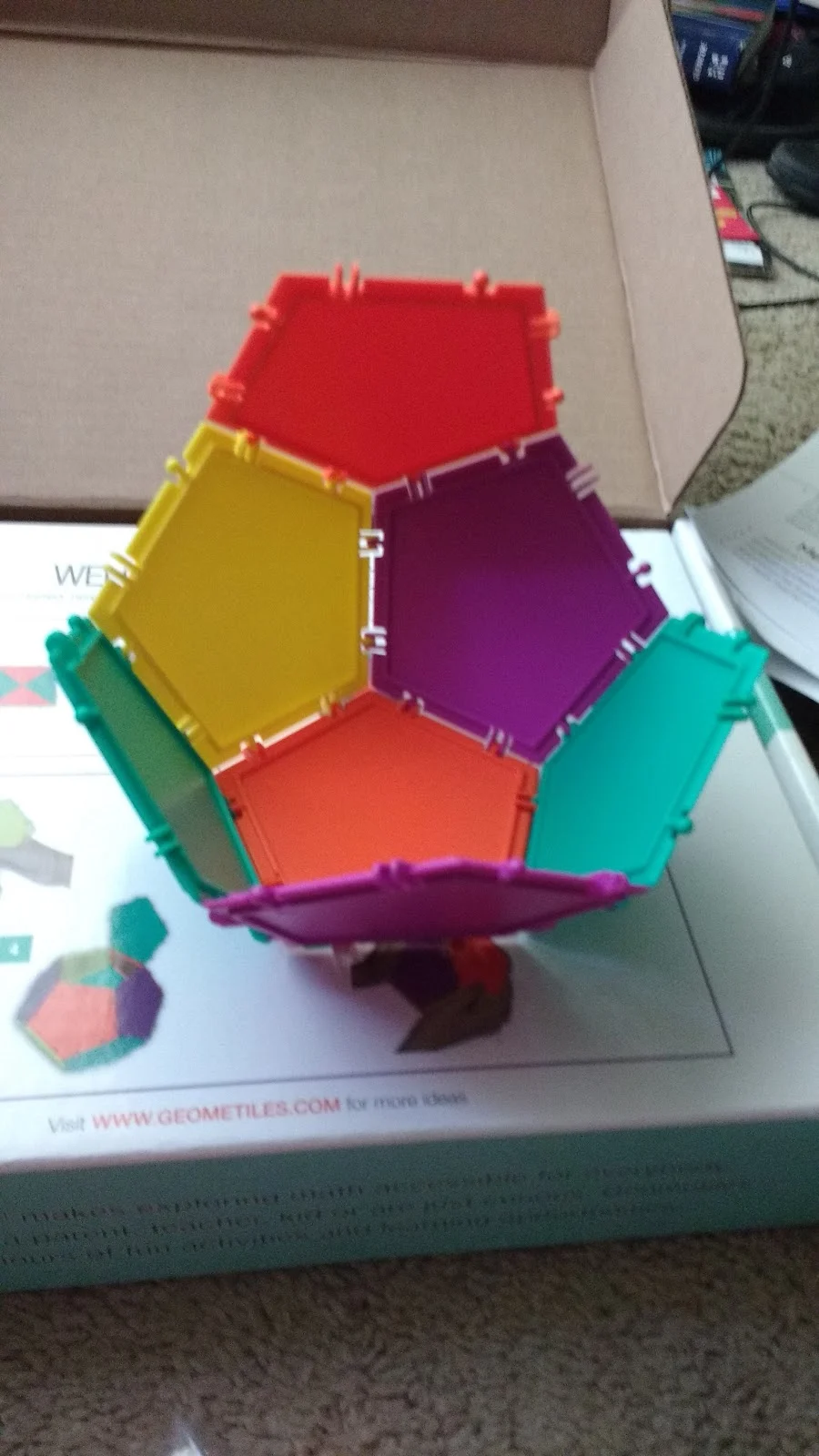 Geometiles Dodecahedron In Progress 