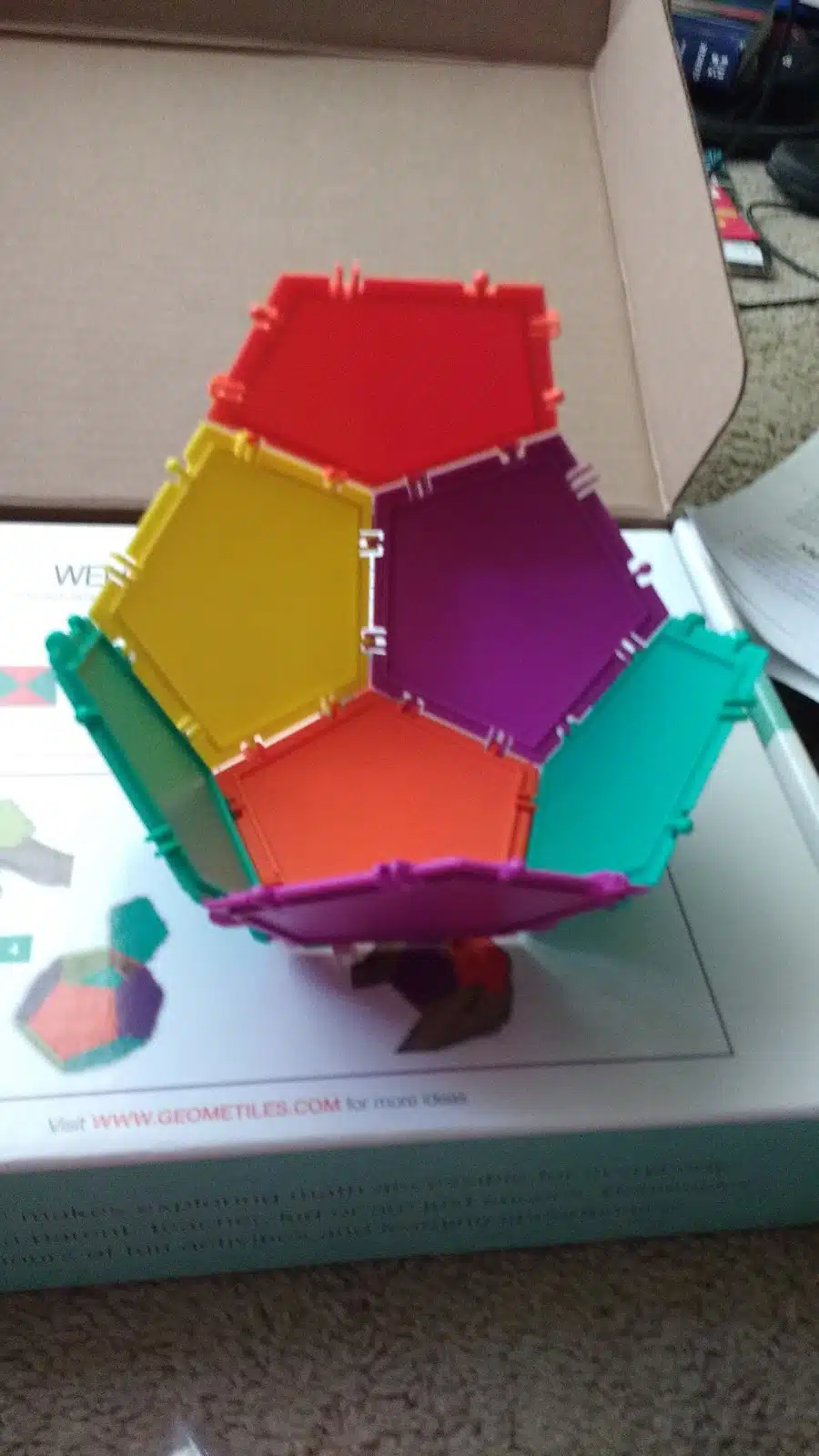 Geometiles Dodecahedron In Progress 