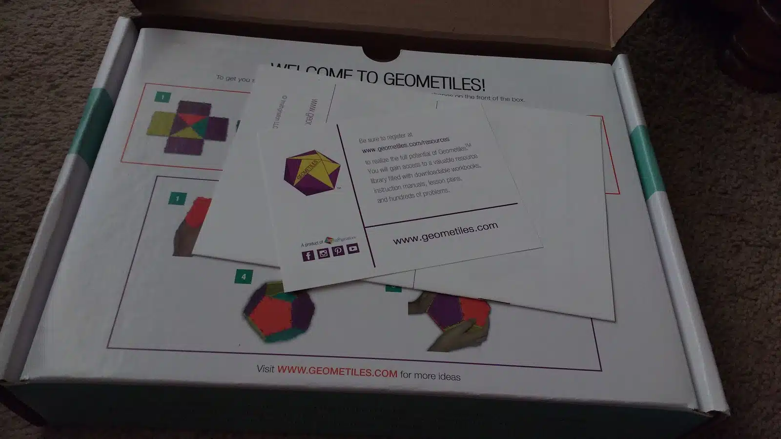 Inside Geometiles Box