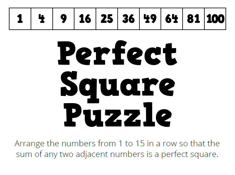 Perfect Square Puzzle