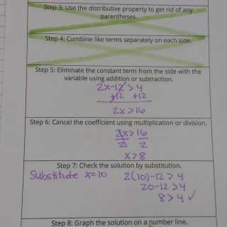 Compound Inequalities Foldable | Math = Love
