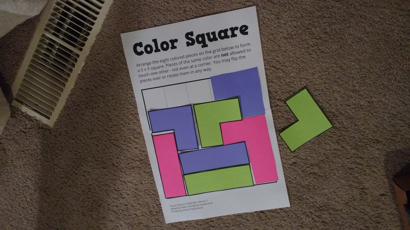 Color Square Puzzle