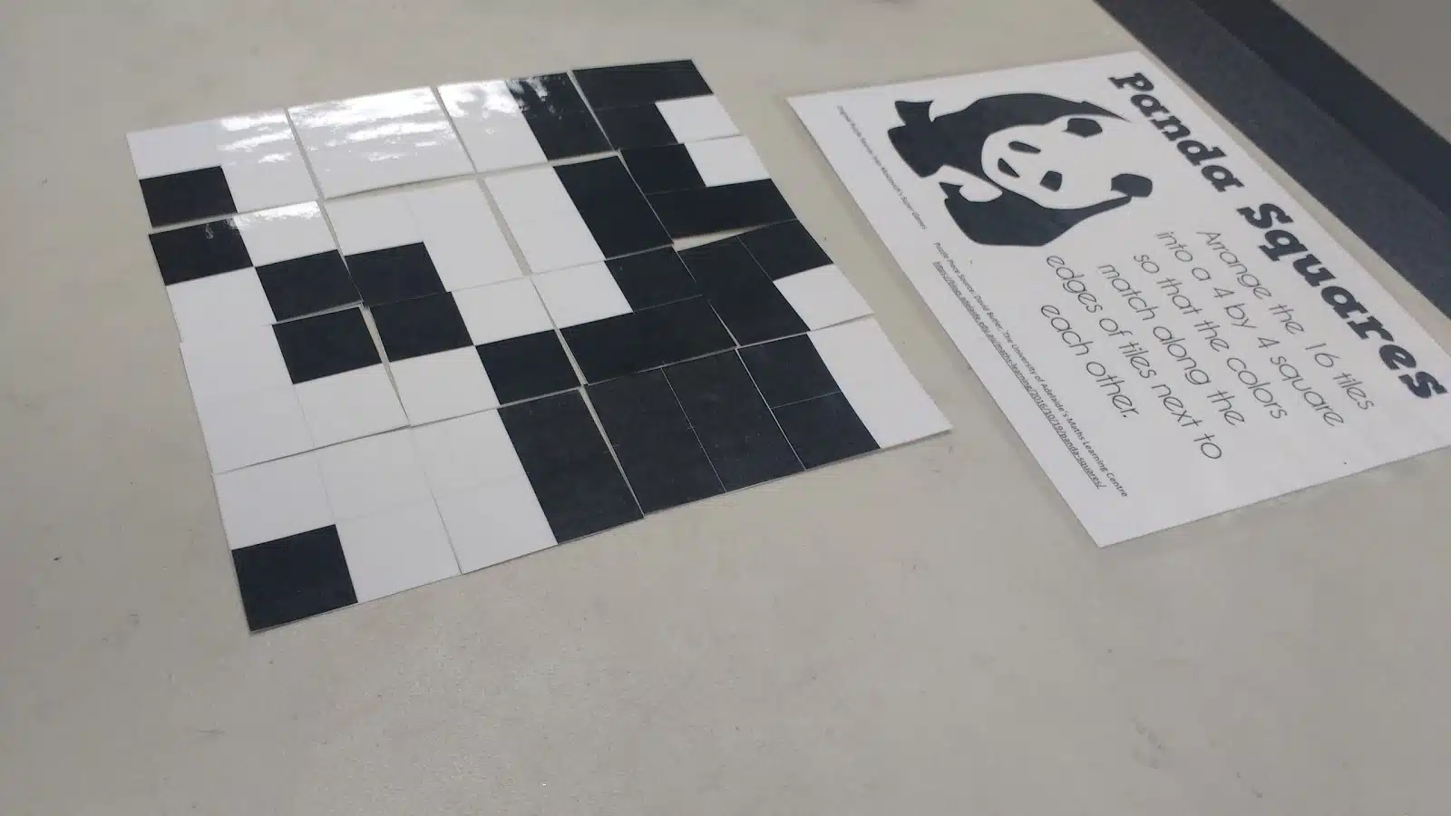 Panda Squares Puzzle