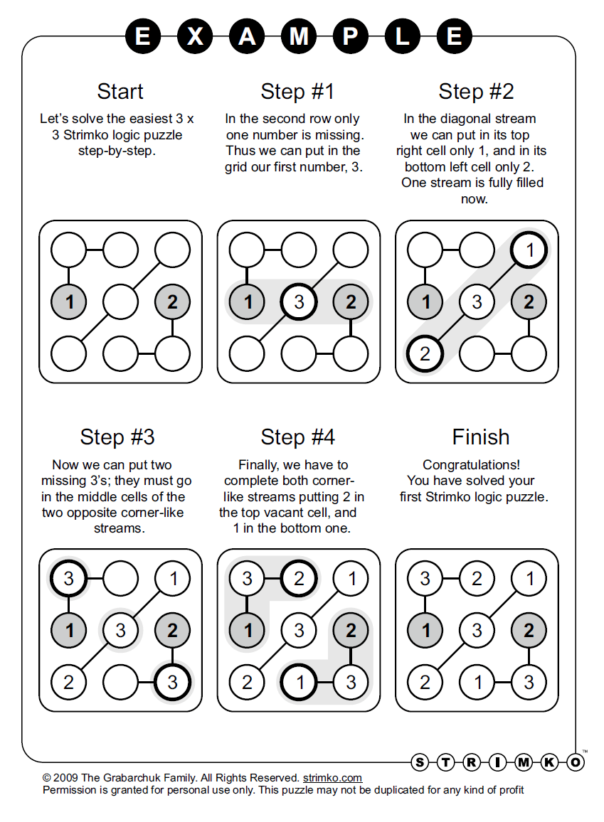 Strimko Logic Puzzle Example