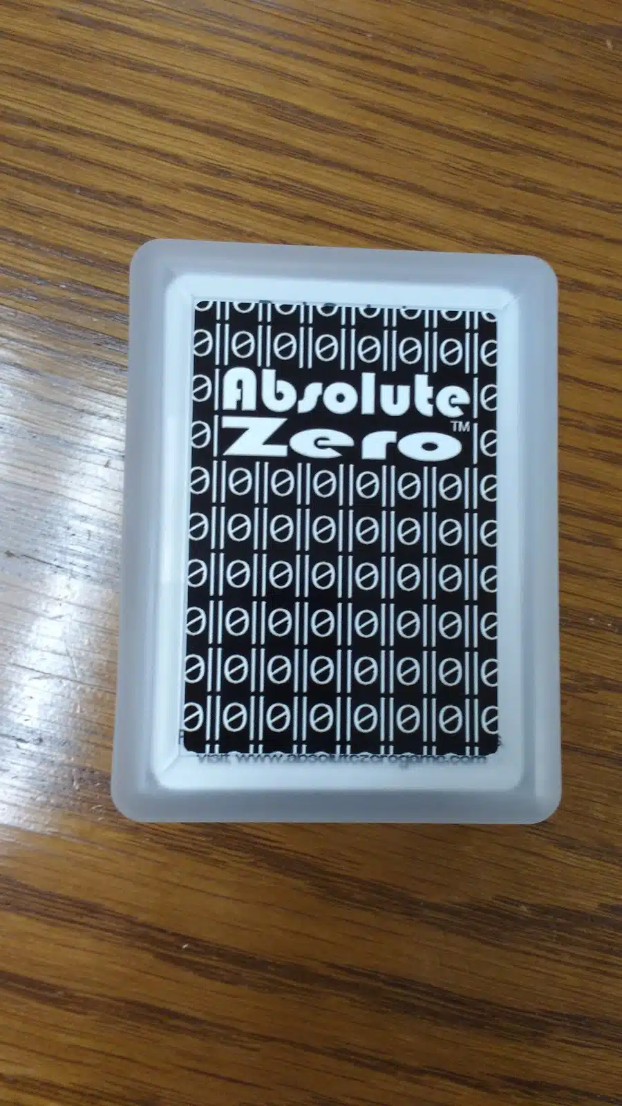 absolute zero card game for math class