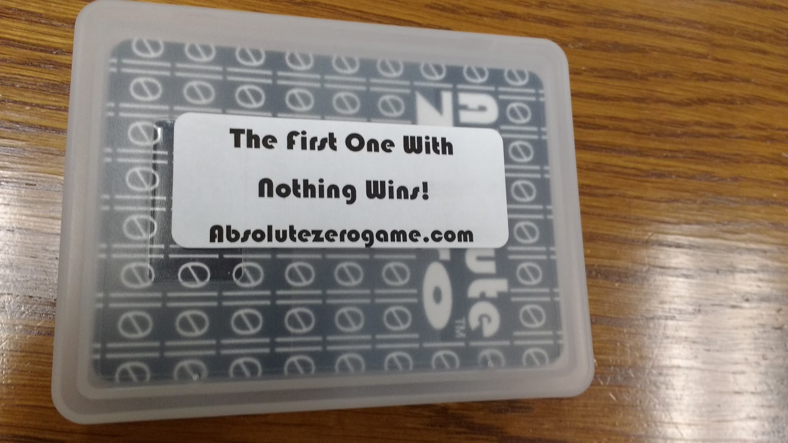 absolute zero card game for math class