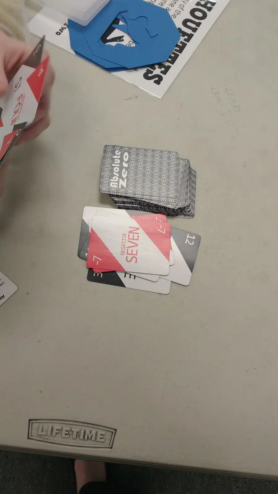 absolute zero card game for math class