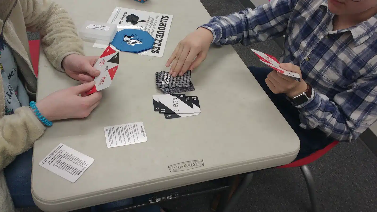 absolute zero card game for math class