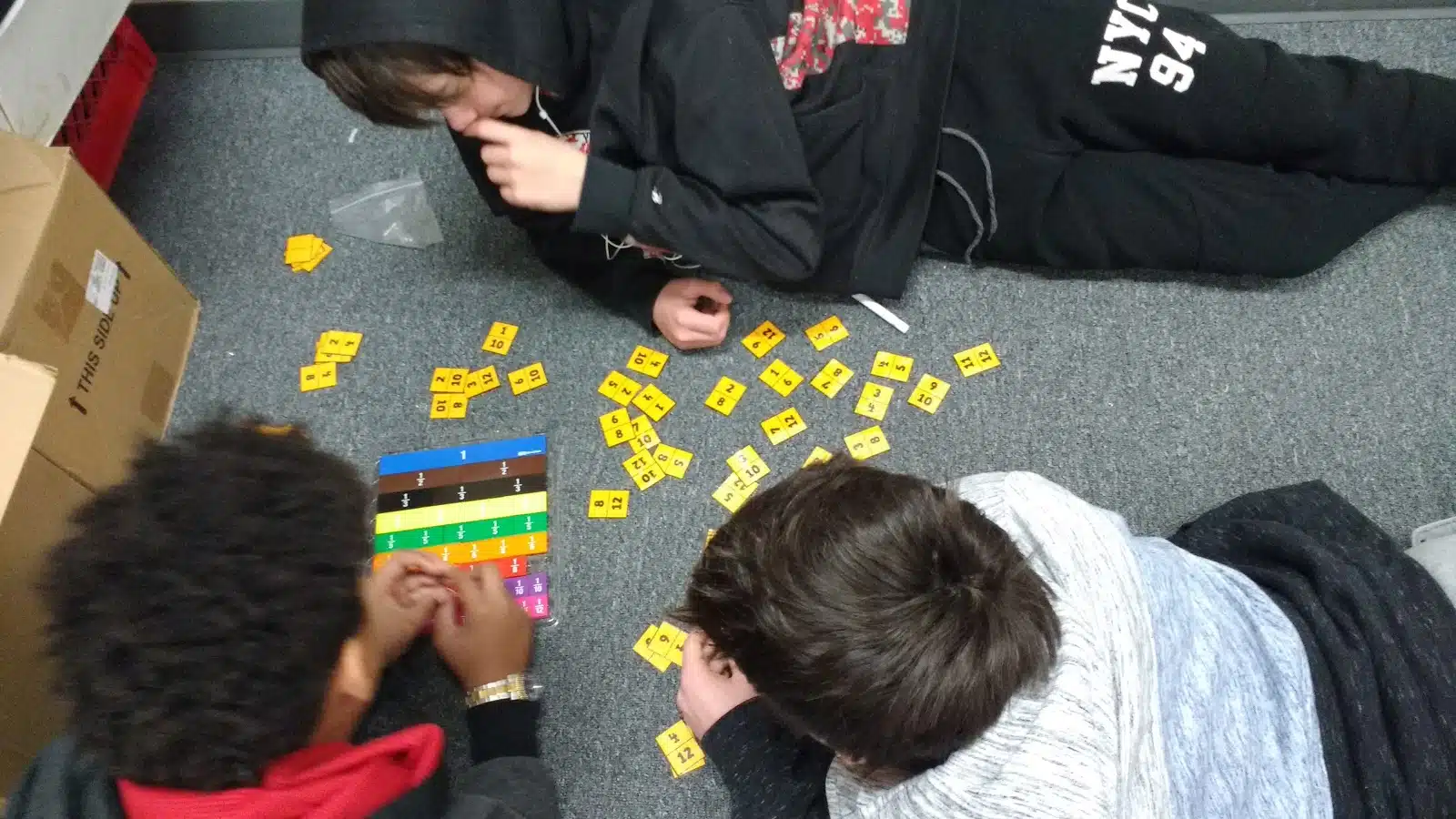 equivalent fractions card sort activity for math class