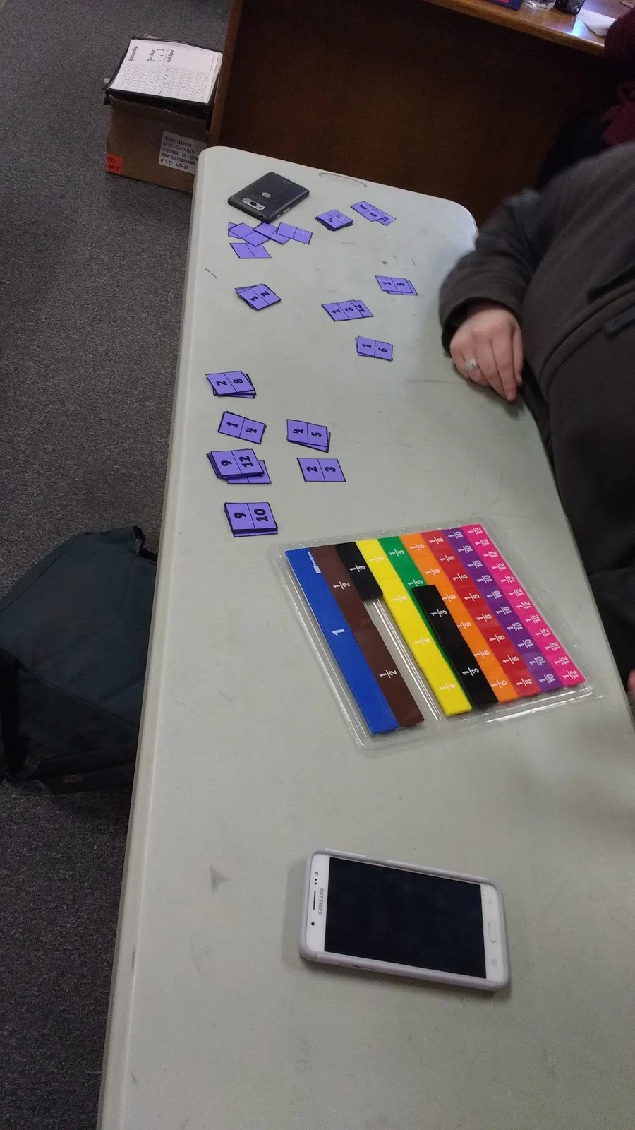 equivalent fractions card sort activity for math class