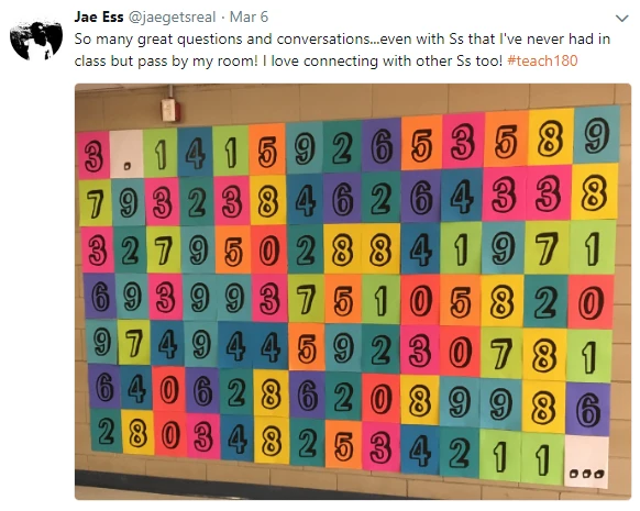 digits of pi poster display 