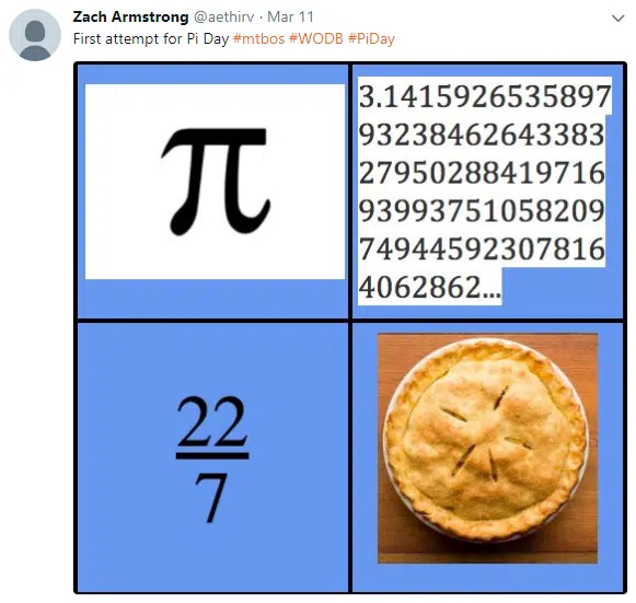 pi day wodb task 