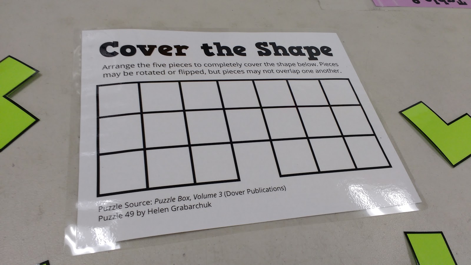 Cover the Shape Puzzle