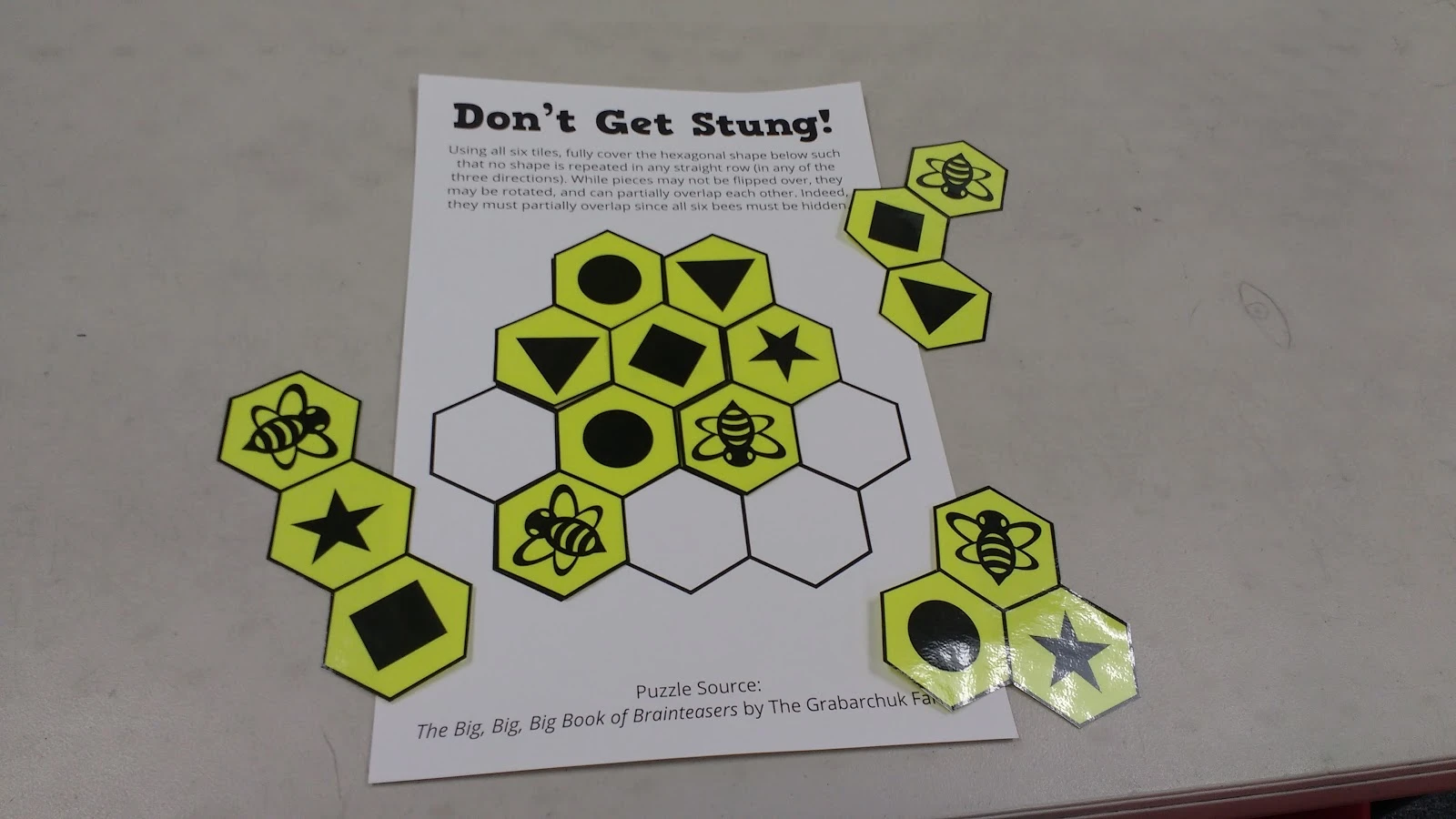 Don't Get Stung Puzzle