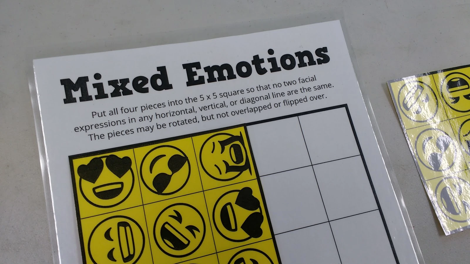 Mixed Emotions Puzzle - Emoji Puzzle