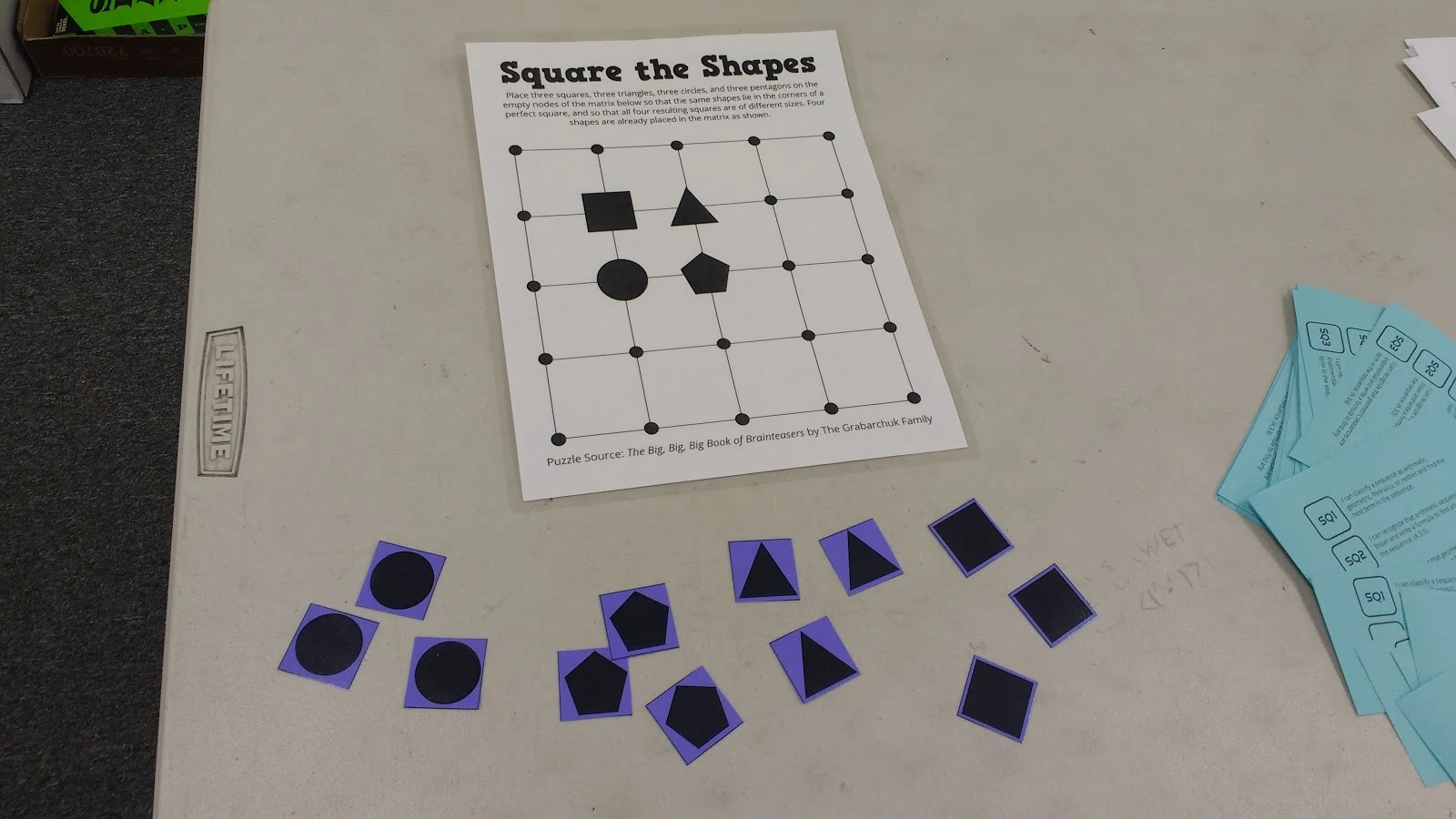 Square the Shapes Puzzle