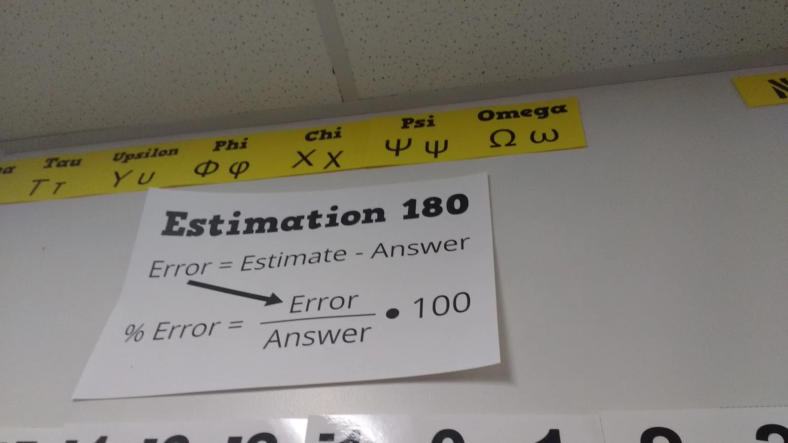 estimation 180 poster high school math classroom decorations 