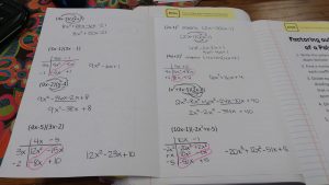 Multiplying Polynomials Foldable