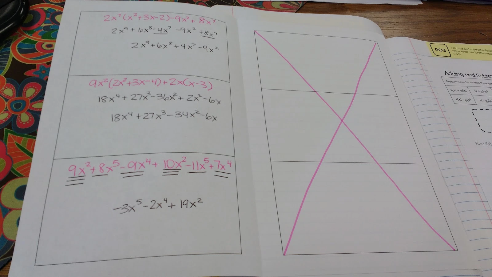 Writing Polynomials in Standard Form Foldable