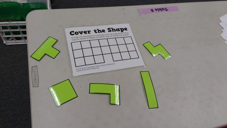 Cover the Shape Puzzle.
