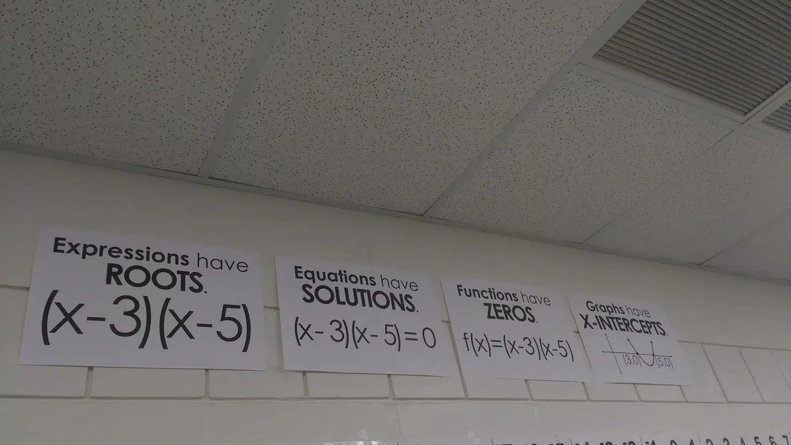 high school math classroom decorations algebra 2 pre-calculus posters